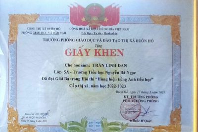 Trường TH Nguyễn Bá Ngọc tham gia: Giao lưu tiếng Anh cho học sinh Tiểu học cấp thị xã