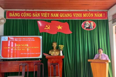 Trường TH Nguyễn Bá Ngọc tổ chức Hội nghị cán bộ, viên chức và người lao động năm học 2021-2022