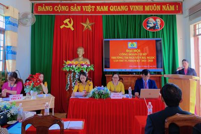 Trường TH Nguyễn Bá Ngọc tổ chức Đại hội Công đoàn lần thứ 4, nhiệm kỳ 2023 -2028
